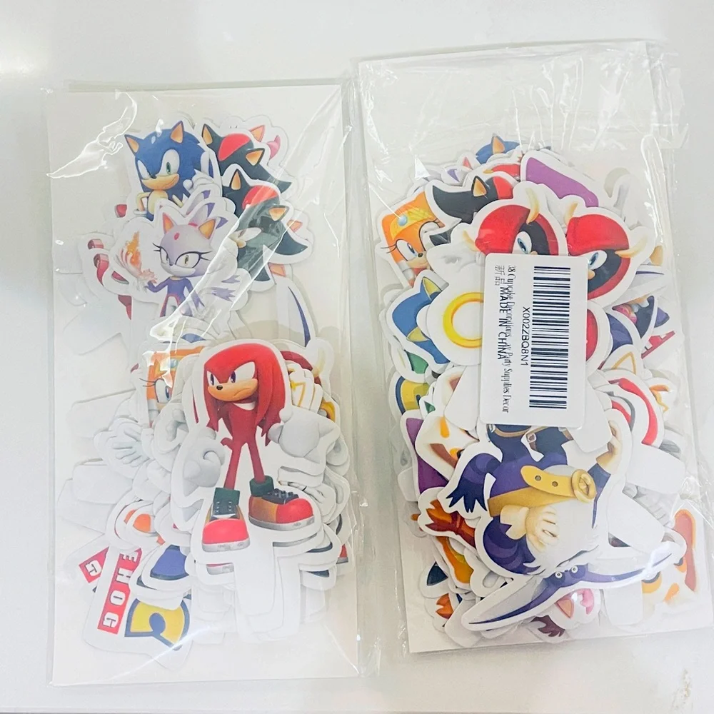 Sonic The Hedgehog Movie 2 pks of 38 individual cupcake character decorations
